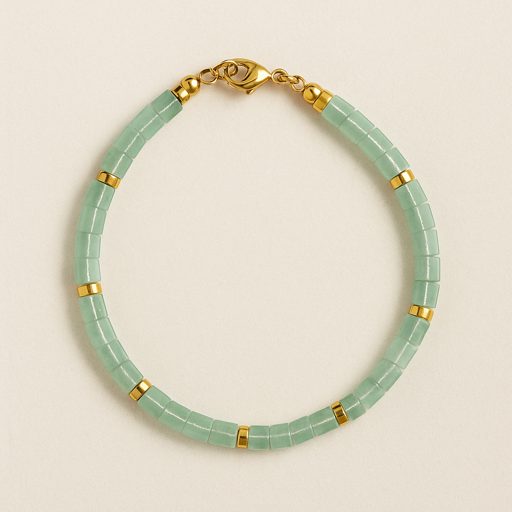 Gemstone Cube Bracelet