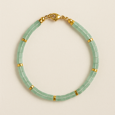 Gemstone Cube Bracelet