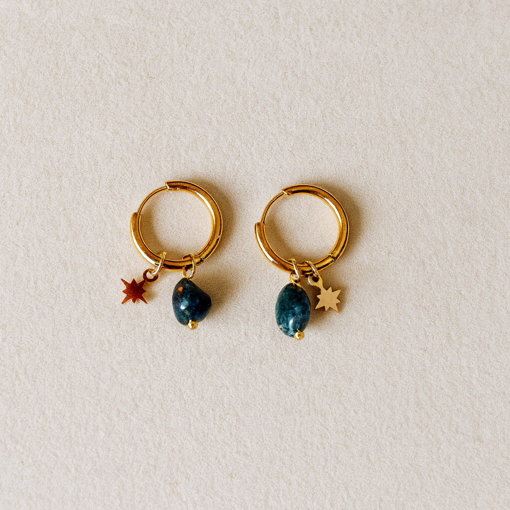 Golden Starry Night hoops