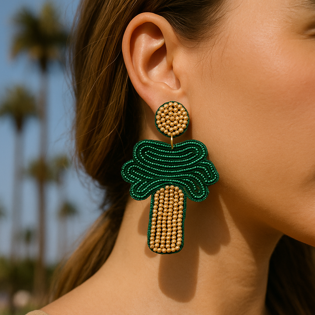 palm tree earring