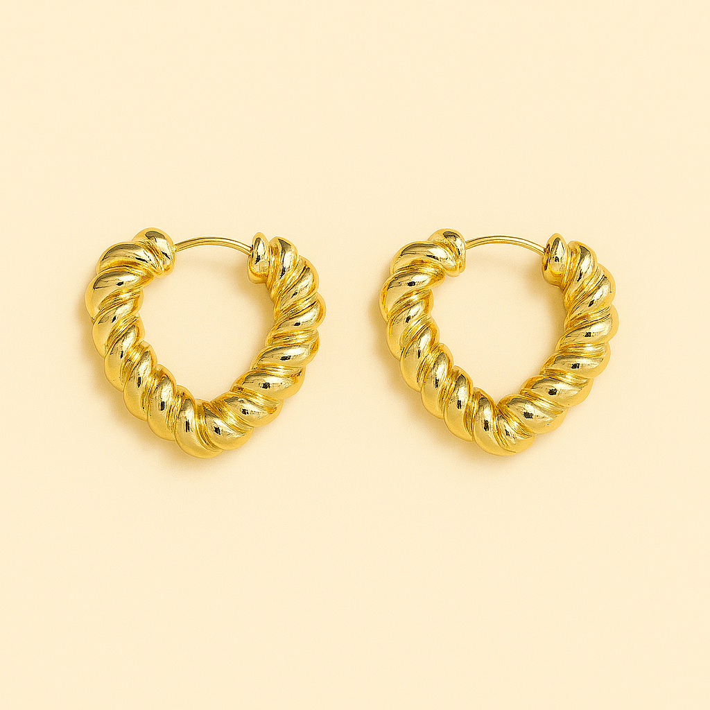 Golden Twist hoops