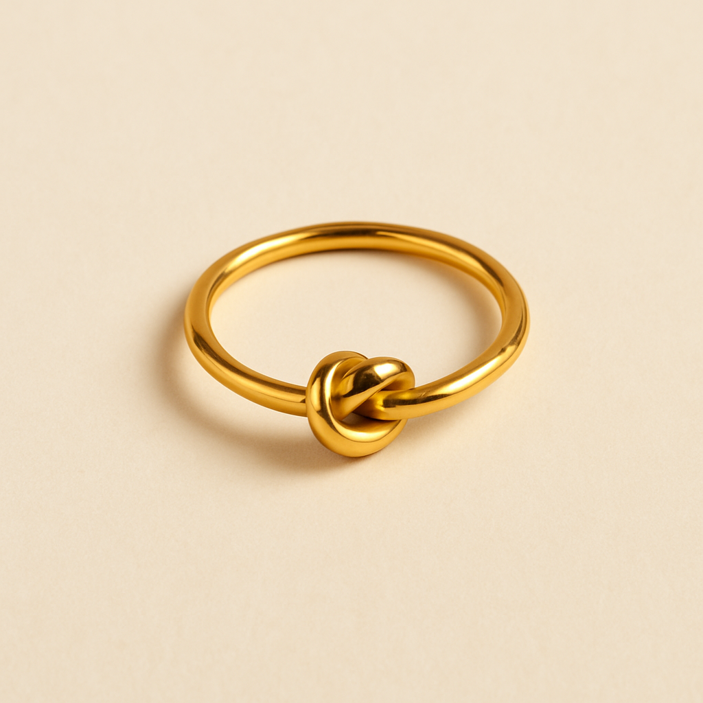 Golden Knot ring