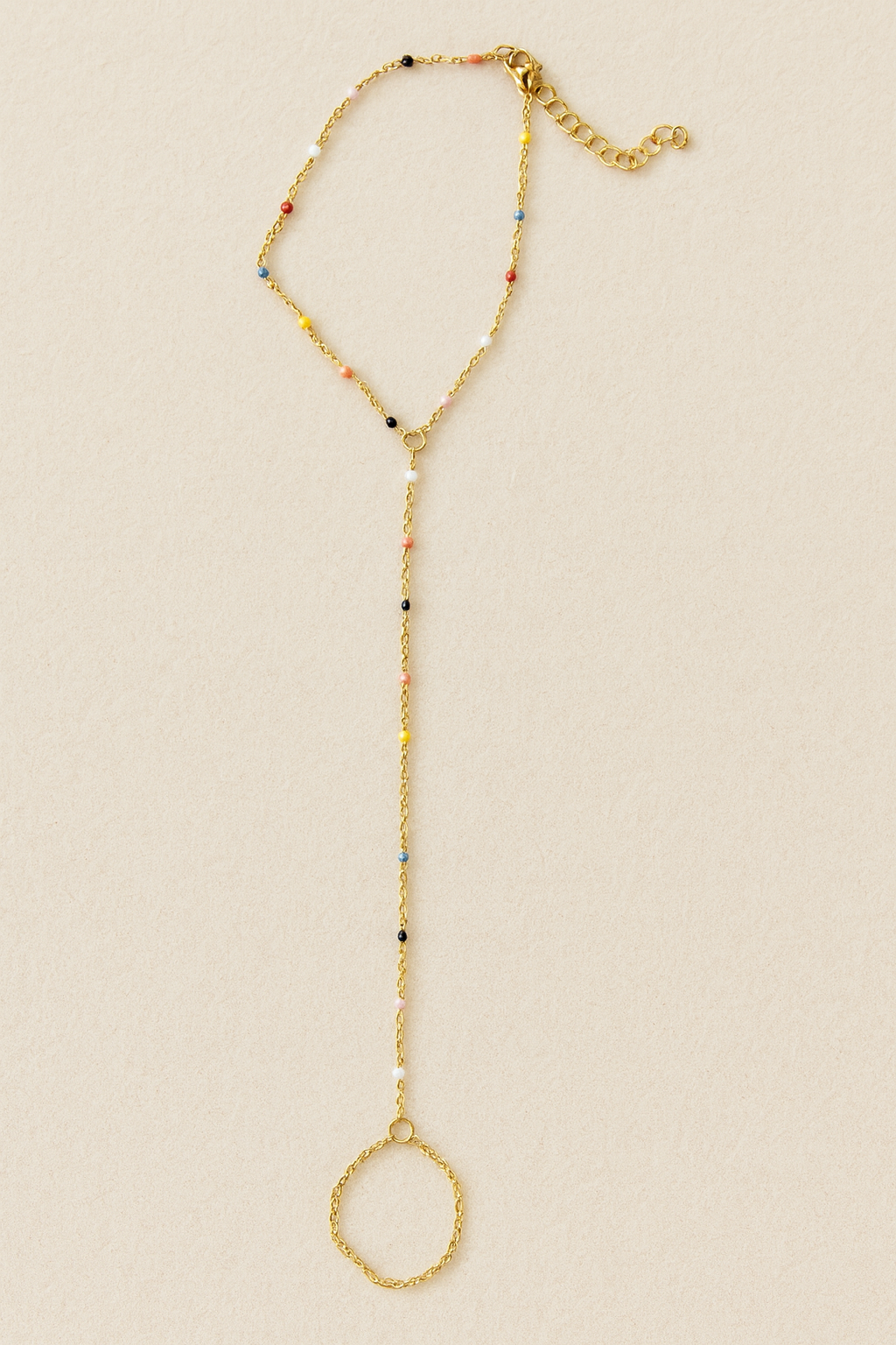 Rainbow Beads Hand Chain