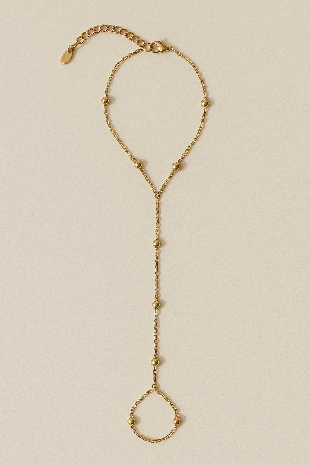 Golden Beads Hand Chain