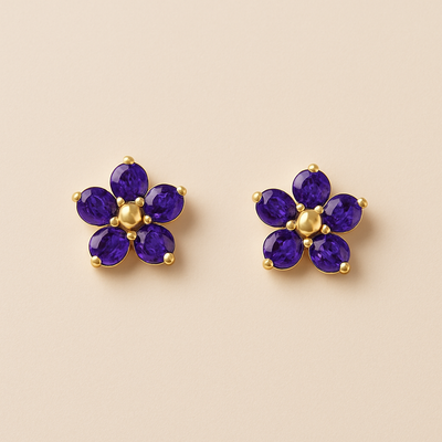 Violette bloom earrings