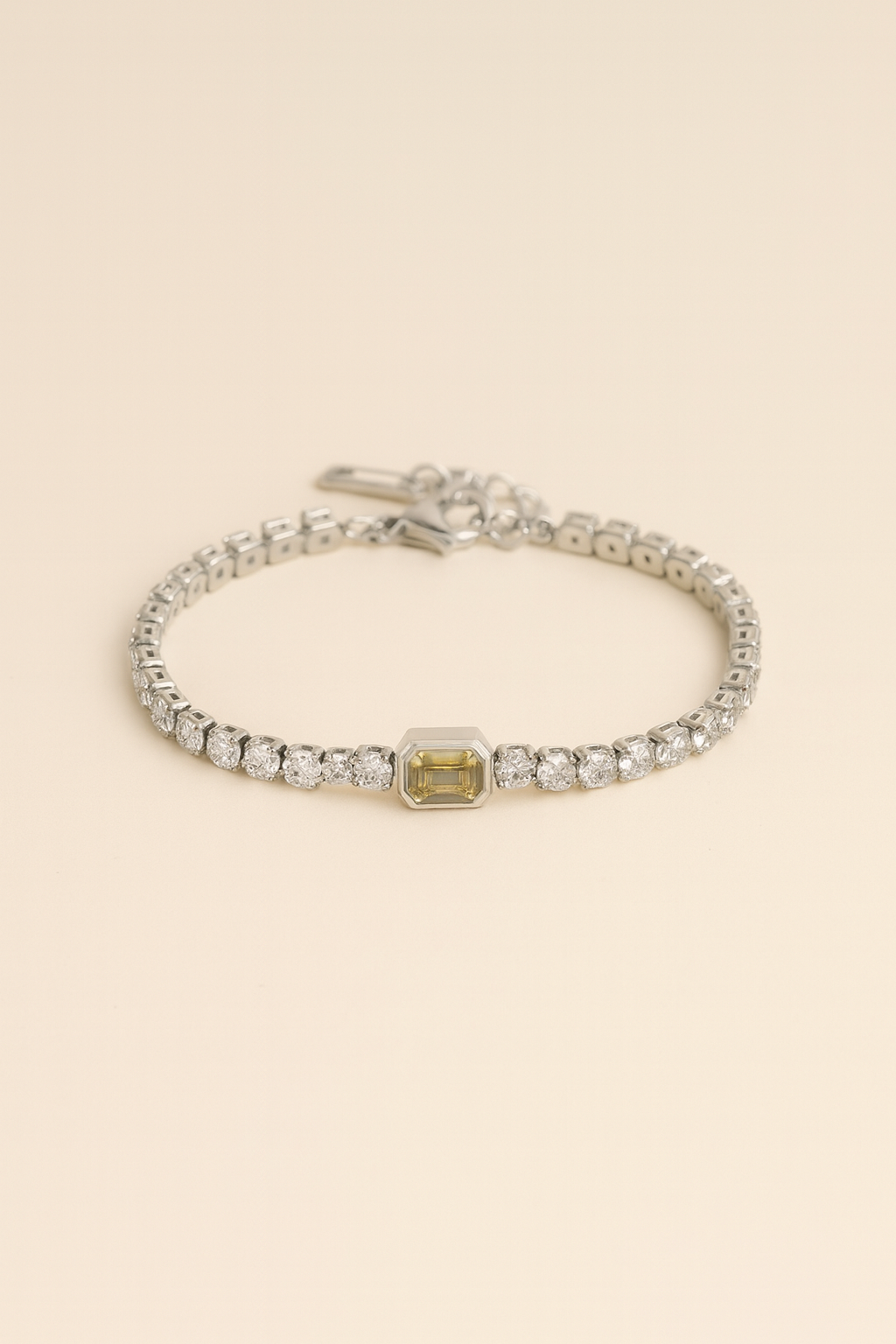 Olive Radiance Tennis Bracelet