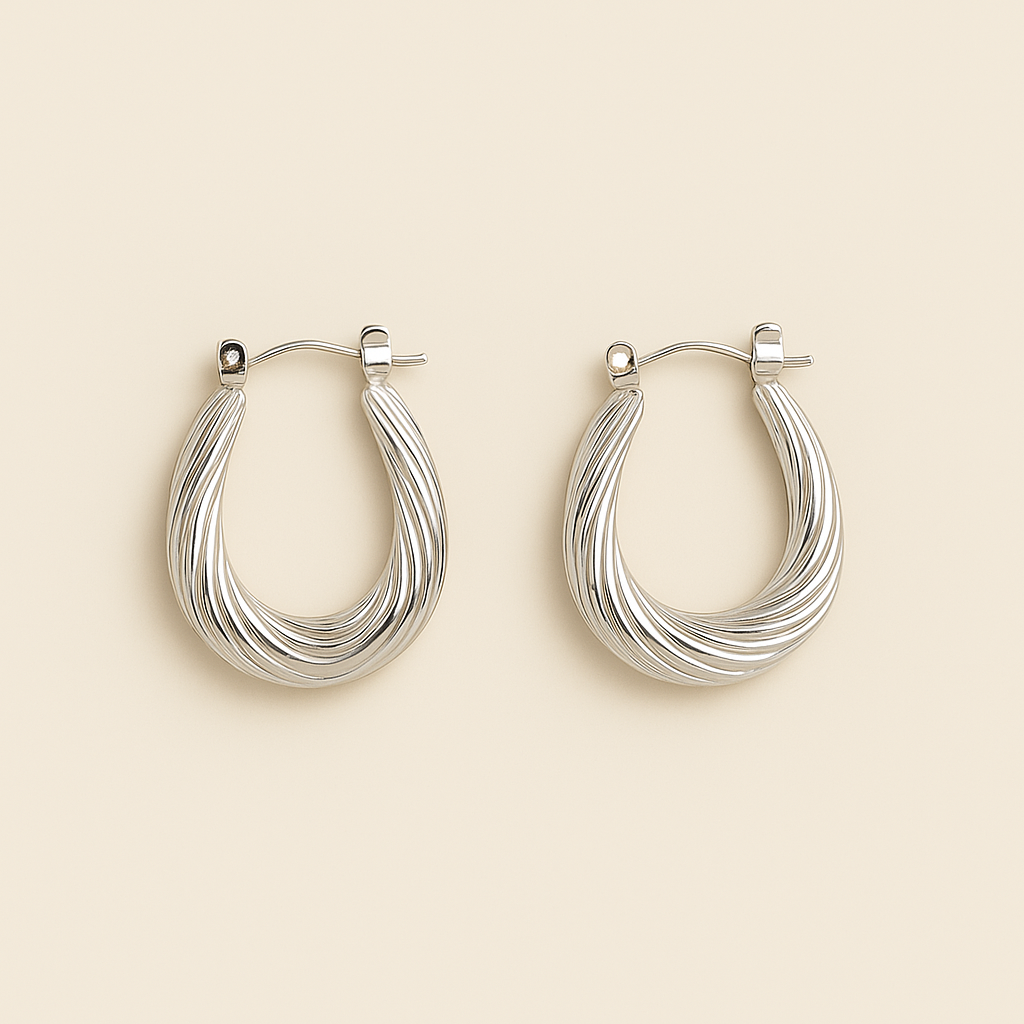 Serene Swirl Hoops